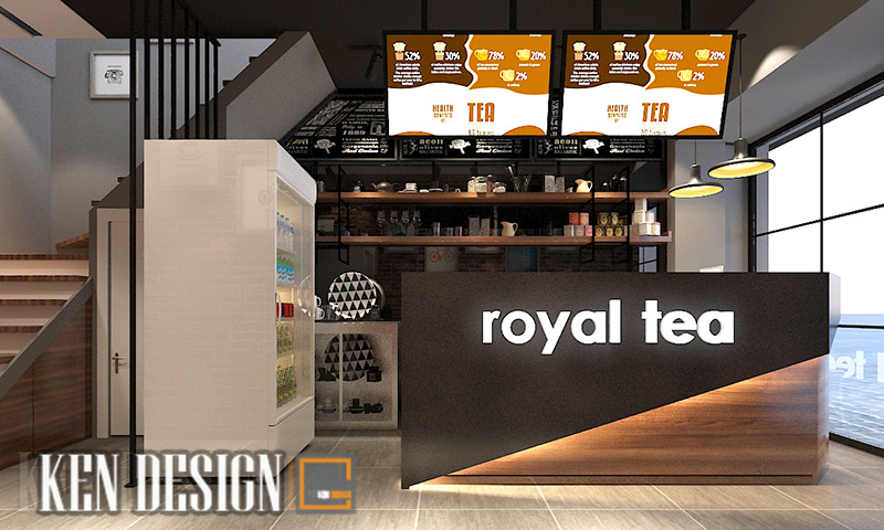 Thiết kế quán trà sữa Royaltea